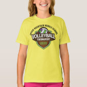 カスタムバレーボール大会の年名番号 Tシャツ (正面)