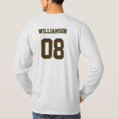 カスタムバレーボール大会の年名番号 Tシャツ (裏面)