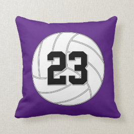 カスタムバレーボール選手のジャージー番号または文字 クッション