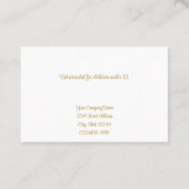 カスタムバロック「金ゴールド」フレームイヤリングディスプレイカード 予約カード (裏面)