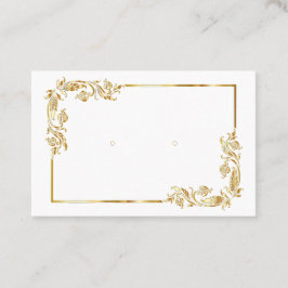 カスタムバロック「金ゴールド」フレームイヤリングディスプレイカード 予約カード