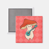 カスタムバンジョマッシュルームトースツール3D形状磁石 マグネット (正面/裏面)