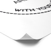 カスタムバンドフォトロゴQRコードギグスツアー日程 ポスター (角)