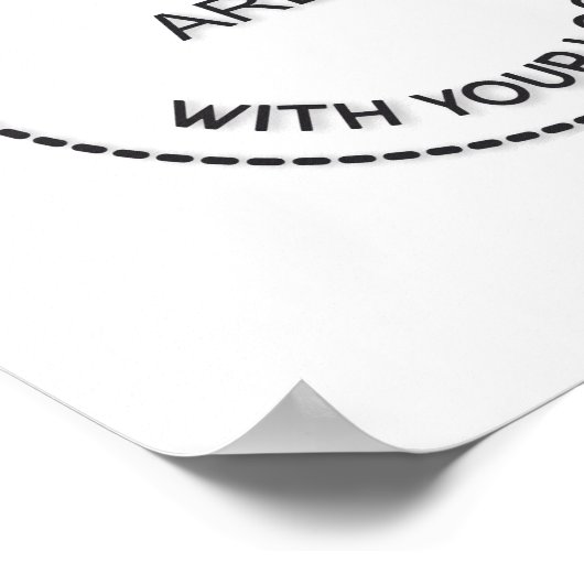 カスタムバンドフォトロゴQRコードギグスツアー日程 ポスター (角)