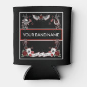 カスタムバンドマーチロカビリーロック&音楽転が音楽 缶クーラー (正面)