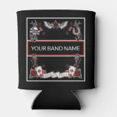 カスタムバンドマーチロカビリーロック&音楽転が音楽 缶クーラー (裏面)