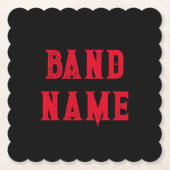 カスタムバンドマーチ ペーパーコースター (正面)