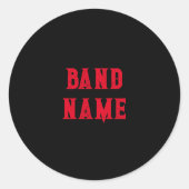 カスタムバンドマーチ ラウンドシール (正面)