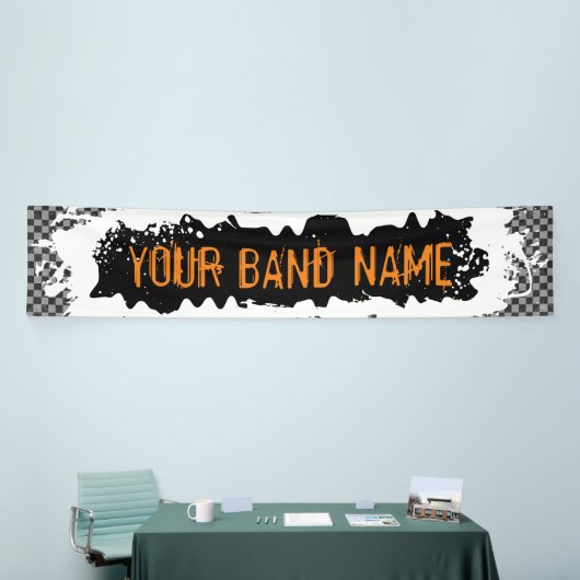 カスタムバンド名マーチロックショーパンクギグフェスティバル 横断幕 (トレードショー)