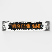 カスタムバンド名マーチロックショーパンクギグフェスティバル 横断幕 (横)