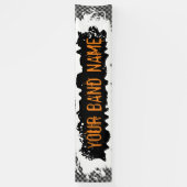 カスタムバンド名マーチロックショーパンクギグフェスティバル 横断幕 (縦)