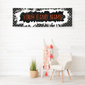 カスタムバンド名メルチパンクロックショーギグフェスティバル 横断幕 (インサイチュ)