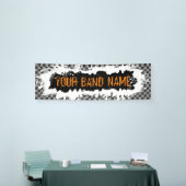 カスタムバンド名メルチパンクロックショーギグフェスティバル 横断幕 (トレードショー)