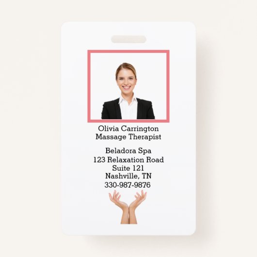 カスタムバーコードロゴ名バッジ バッジ (正面)