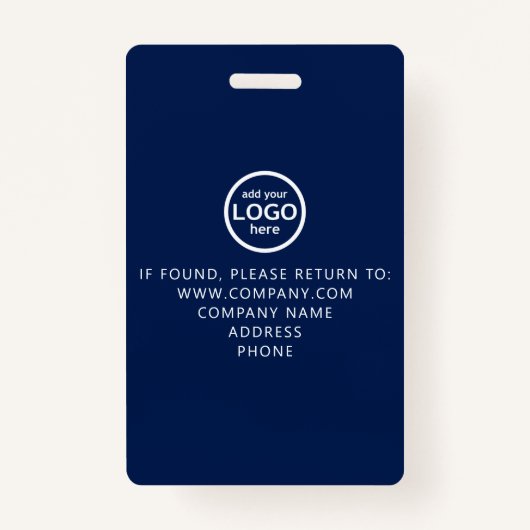 カスタムバーコード付きVIPオールアクセスブルーバッジ バッジ (裏面)