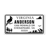 カスタムバージニアプレート差出人住所スタンプ セルフインキングスタンプ (デザイン)