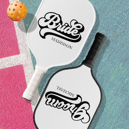 カスタムバーデとグルームネームヴィンテージ ピックルボールラケット