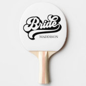 カスタムバーデとグルームネームヴィンテージ 卓球ラケット (正面)