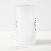 カスタムバーロゴ フロストグラスビールジョッキ (中央)