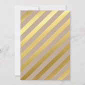 カスタムバー(ユダヤ教の)バル・ミツバー型頭が切れる金ゴールドはっきりしたクラフトブルー 招待状 (裏面)