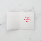 カスタムパグママドッグ最高のドドグ熱狂するレディーデジタル カード (内部)