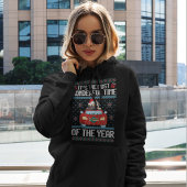 カスタムパグ犬のクリスマスの醜いパーソナライズされた パーカ