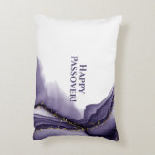 カスタムパスソーバーシーダー – パープルアガテウォーターカラー アクセントクッション (裏面(縦))