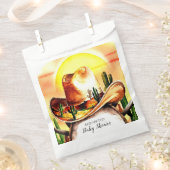 カスタムパステルお洒落カウボーイベビーシャワー フェイバーバッグ (クリップ留めされた状態)