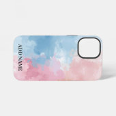 カスタムパステルアートケース – 抽象芸術カラーブレンド iPhoneケース (裏面横)