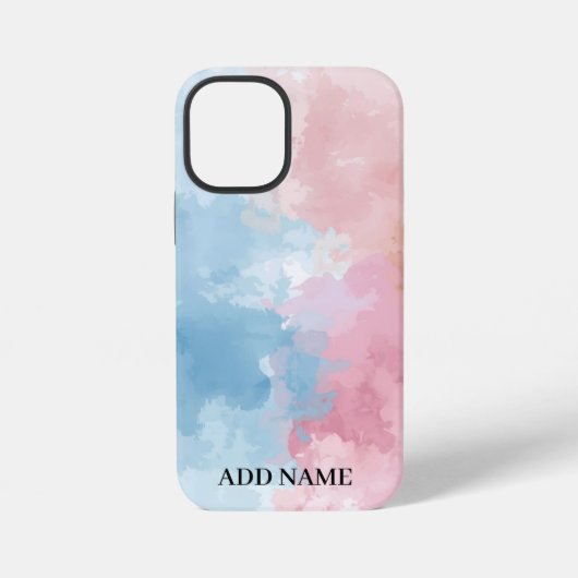 カスタムパステルアートケース – 抽象芸術カラーブレンド iPhoneケース (裏面)