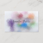 カスタムパステルエレガントカラーズモダンテンプレート 名刺 (正面)