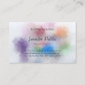 カスタムパステルエレガントカラーズモダンテンプレート 名刺 (裏面)