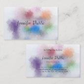 カスタムパステルエレガントカラーズモダンテンプレート 名刺 (正面/裏面)