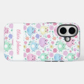 カスタムパステルキャット柄フォンケース Case-Mate iPhoneケース (裏面 (横))