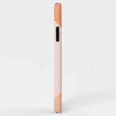 カスタムパステルサニーピーチサマーコーラルオレンジ Case-Mate iPhoneケース (裏面/右)