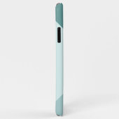 カスタムパステルシーフオムシーガラスミントティール(緑がかった色)グリーン Case-Mate iPhoneケース (裏面/右)