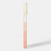 カスタムパステルピーチコーラルオレンジストライプ色のパターン Case-Mate iPhoneケース (裏面 / 右)