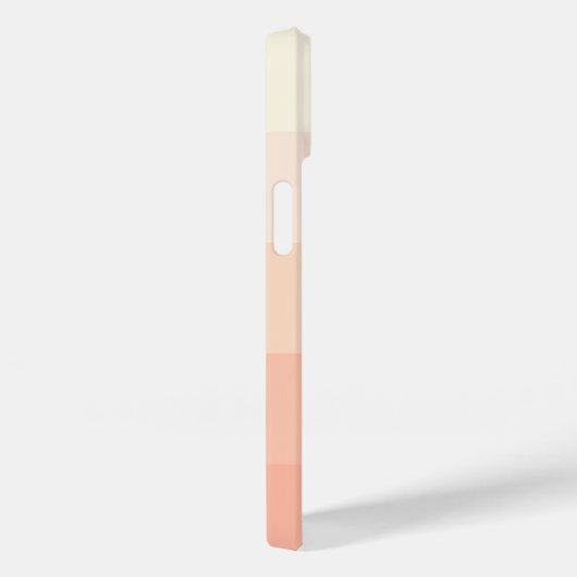 カスタムパステルピーチコーラルオレンジストライプ色のパターン Case-Mate iPhoneケース (裏面 / 右)