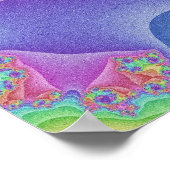 カスタムパステルレインボースパイラルポスター ポスター (角)
