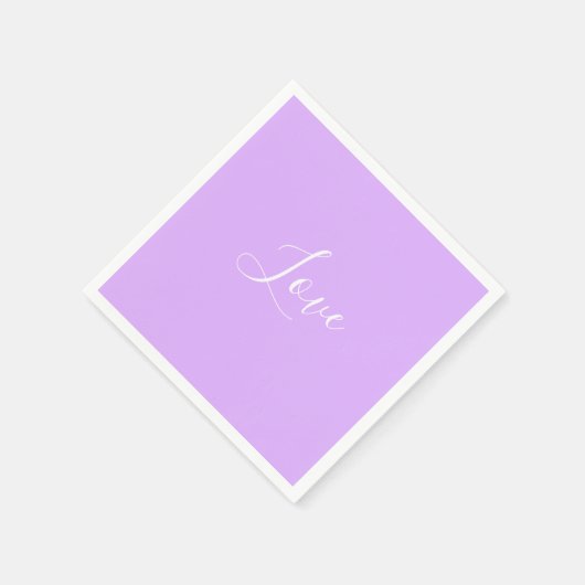 カスタムパステルMauveカラー無地のミニマル結婚リスト スタンダードカクテルナプキン (角)