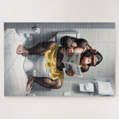 カスタムパズル、チおもしろいンプモンキーテーマパズル ジグソーパズル (横)