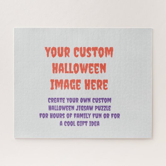 カスタムパズル、独自のハロウィーンを作成 ジグソーパズル (横)