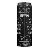 カスタムパターン名Mehおもしろい顔絵文字 タンブラー (裏面)