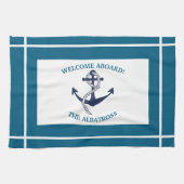 カスタムパタ航海のーンいかり キッチンタオル (横)