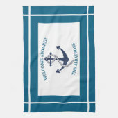 カスタムパタ航海のーンいかり キッチンタオル (縦)