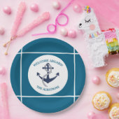 カスタムパタ航海のーンいかり ペーパープレート (パーティー)