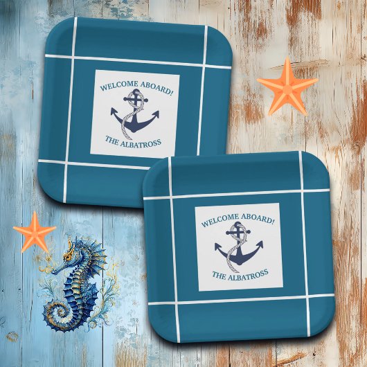 カスタムパタ航海のーンいかり ペーパープレート