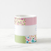 カスタムパッチワークキルターマグ コーヒーマグカップ (中央)