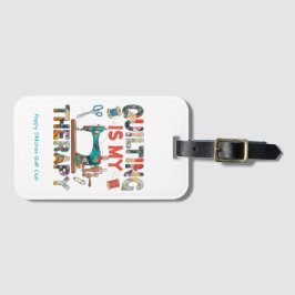 カスタムパッチワークキルティングセラピーバッグ ラゲッジタグ