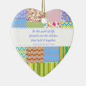 カスタムパッチワークキルトショップのプロモーション セラミックオーナメント (右)